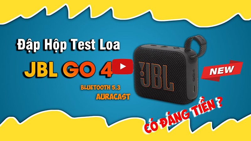 Video đánh giá chi tiết loa JBL Go 4, một lựa chọn tuyệt vời khi mua loa mini bluetooth hãng JBL