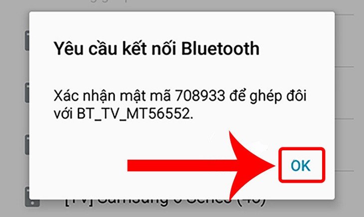 Xác nhận kết nối iPhone với tivi TCL