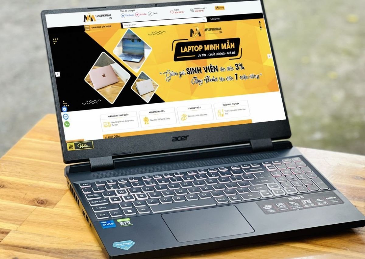 Acer Nitro 5 Tiger Intel Core i7 12650H mang đến hiệu năng gaming ấn tượng