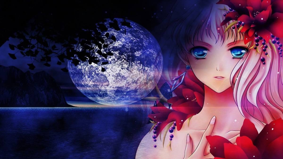 Ảnh nền anime 4K cho laptop nhân vật nữ phong cách cổ điển