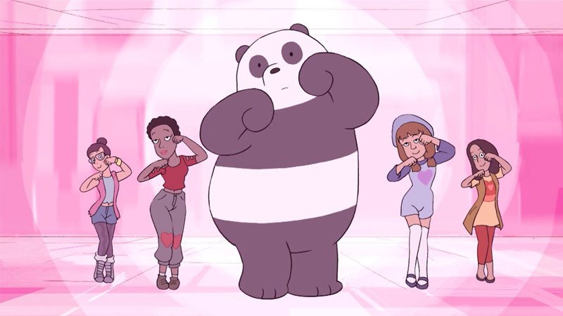 ảnh nền gấu trúc Panda trong We Bare Bears selfie