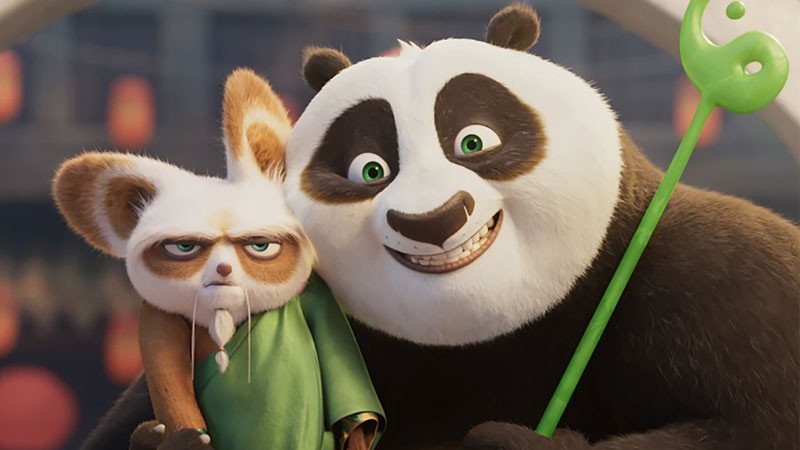 ảnh nền Kung Fu Panda Po đang luyện võ