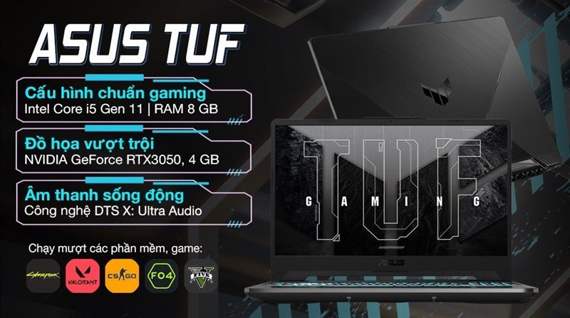 Asus TUF Gaming F15, máy tính xách tay bền bỉ cho sinh viên kỹ thuật điện tử