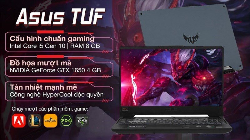 Asus TUF Gaming FX506LH i5 bền bỉ chiến game