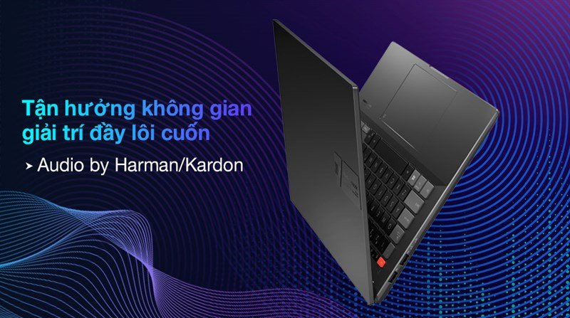 Asus VivoBook Pro 14x OLED M7400QC R5 5600H không gian âm nhạc sống động