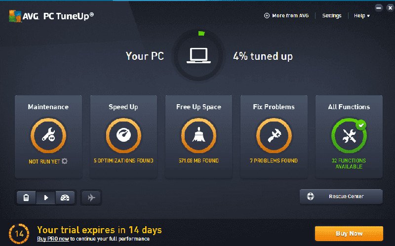 AVG PC TuneUp - phần mềm dọn rác laptop giữ máy như mới