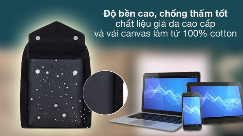 Balo laptop Rivacase bền bỉ với thời gian và phong cách chuyên nghiệp