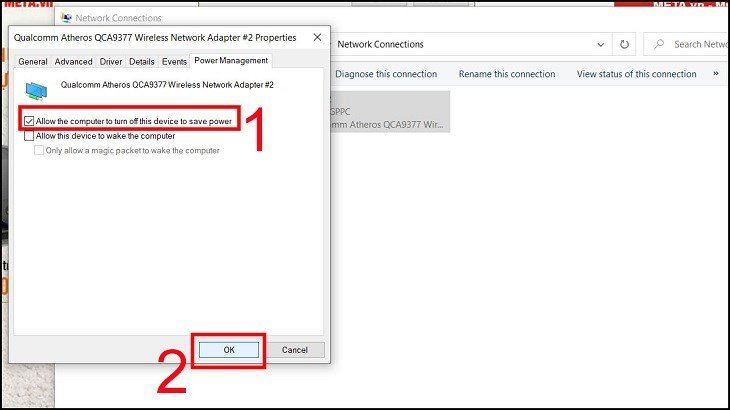 Bạn chọn vào Client for Microsoft Networks và chọn Configure ở mục WiFi 2