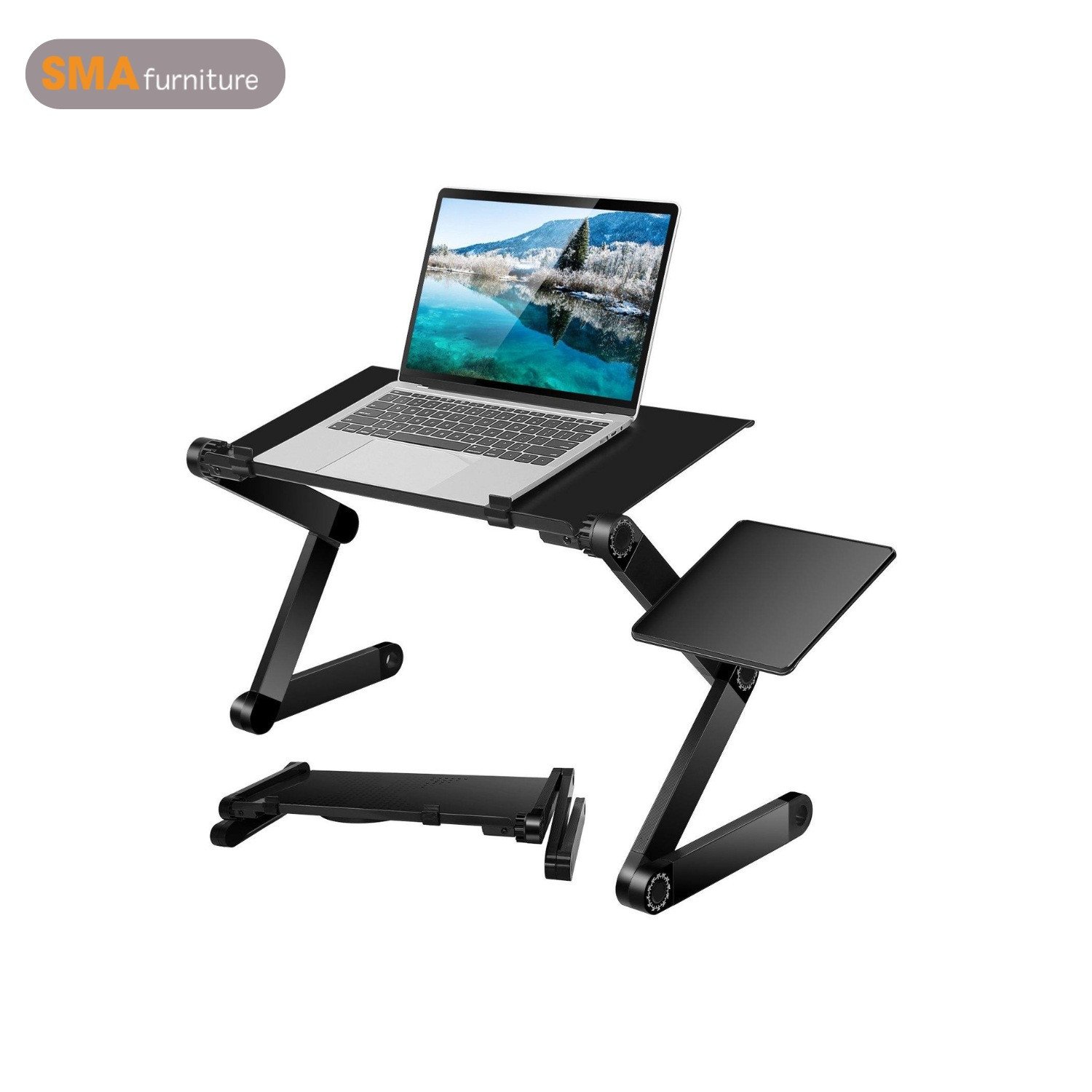 Bàn kê laptop trên giường có khả năng xoay nghiêng 30 độ