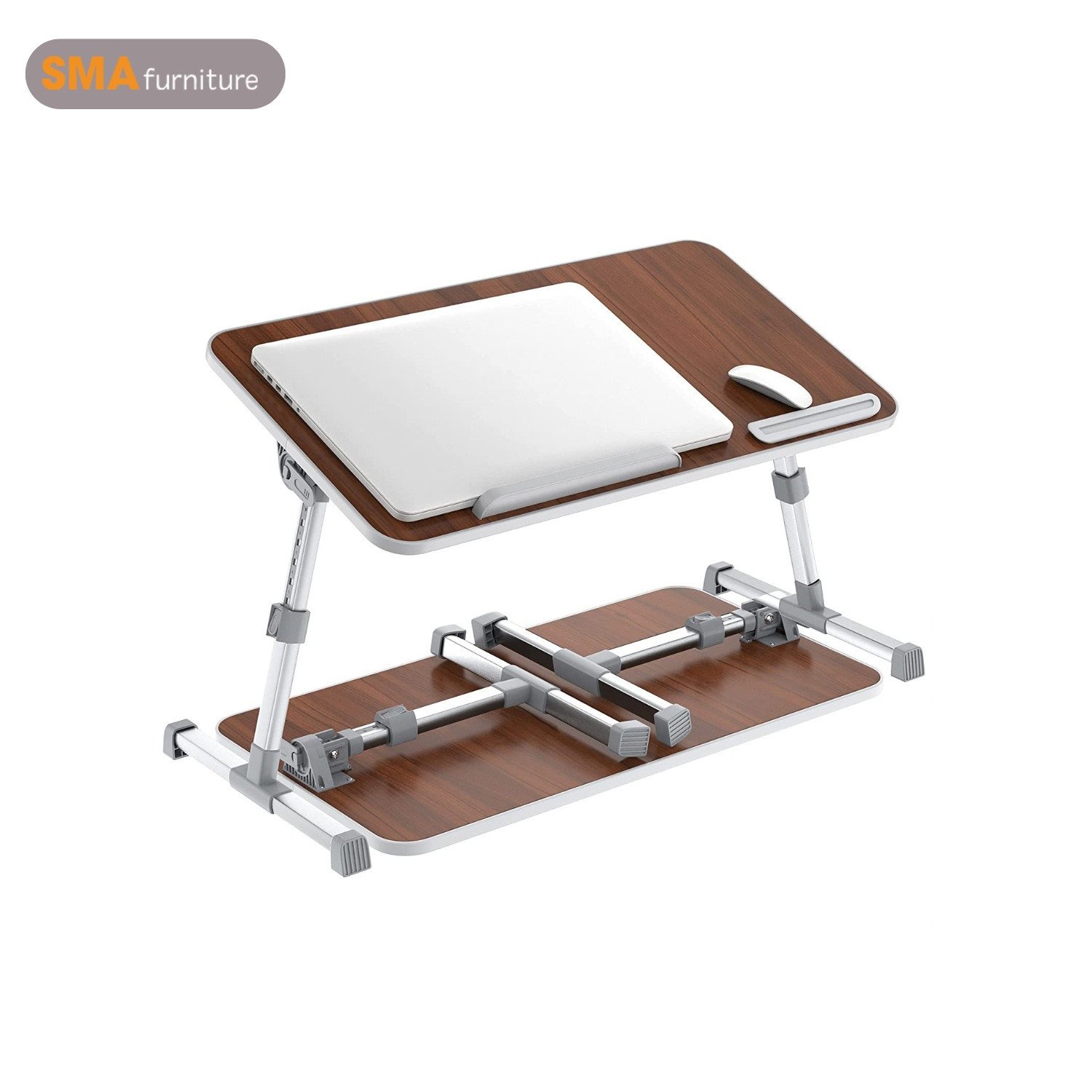 Bàn kê laptop trên giường ngồi bệt với viền chống rơi đồ