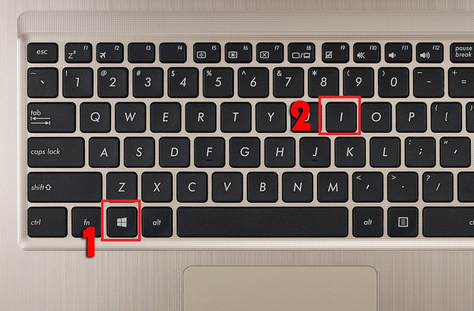 Bạn nhấn tổ hợp phím Windows + I để mở nhanh màn hình Cài đặt (Settings)