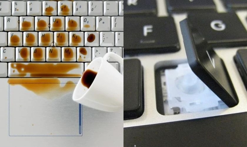 Bàn phím laptop bị hỏng, cần được thay thế để đảm bảo chức năng