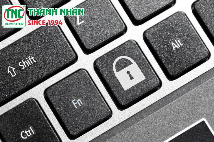 Bàn phím laptop Dell với các phím chức năng Fn và F4, F6, Esc.