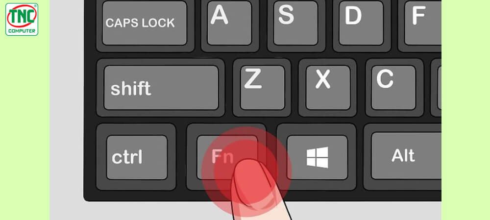 Bàn phím laptop với các phím chức năng (Fn) và biểu tượng đèn nền bàn phím, minh họa cách tắt đèn bàn phím laptop bằng tổ hợp phím.