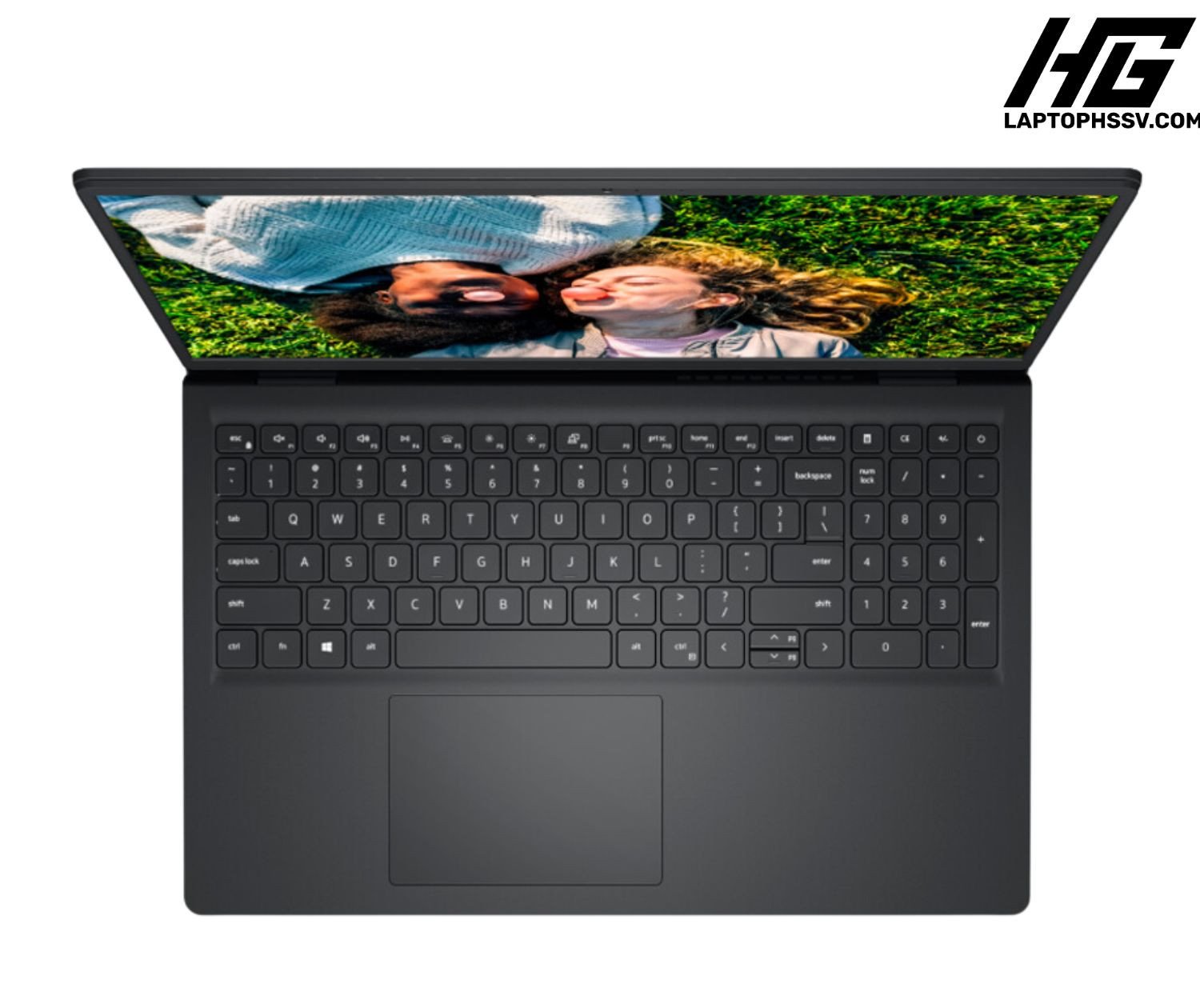 Bàn phím và touchpad rộng rãi của mẫu laptop Dell Inspiron 15 3520, mang lại trải nghiệm gõ và điều khiển tiện lợi.