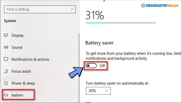 Bật chế độ tiết kiệm pin laptop dễ dàng qua Action Center