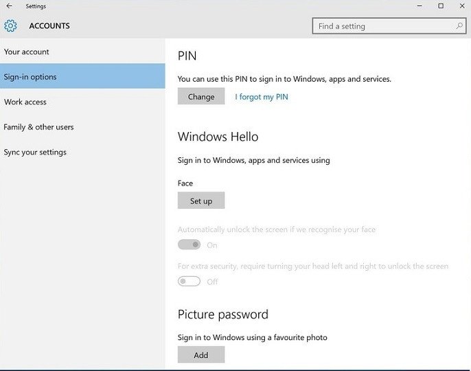 Bắt đầu cài đặt Windows Hello Face trên laptop Dell