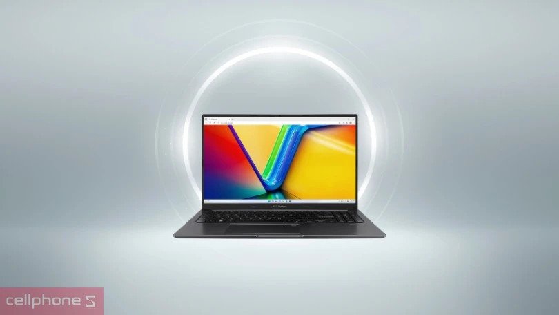 Bên trong laptop ASUS Vivobook 15 OLED A1505VA MA468W với các thành phần cấu hình mạnh mẽ.