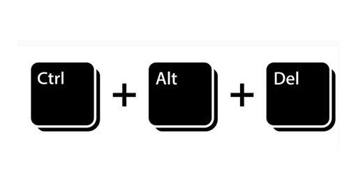 Biểu tượng các phím Ctrl Alt Del dùng để khóa màn hình máy tính Windows 11