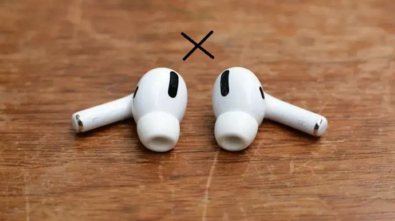 Biểu tượng lỗi pin trên thiết bị, cảnh báo cần kiểm tra pin tai nghe không dây