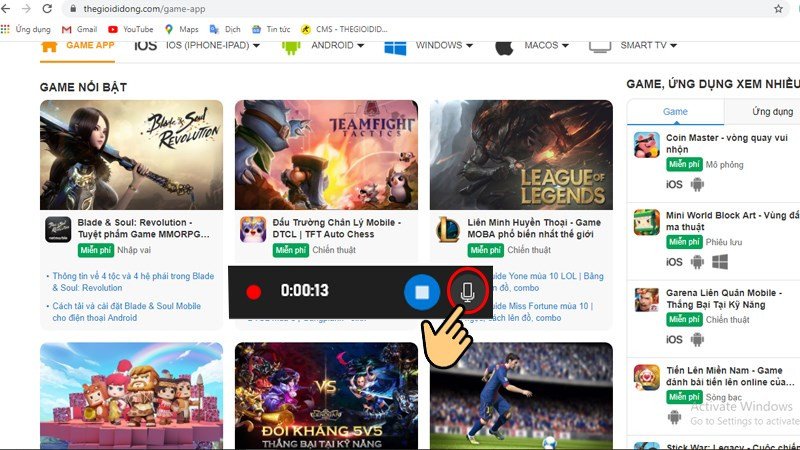 Biểu tượng micro trên Xbox Game Bar cho phép thu âm khi quay màn hình laptop