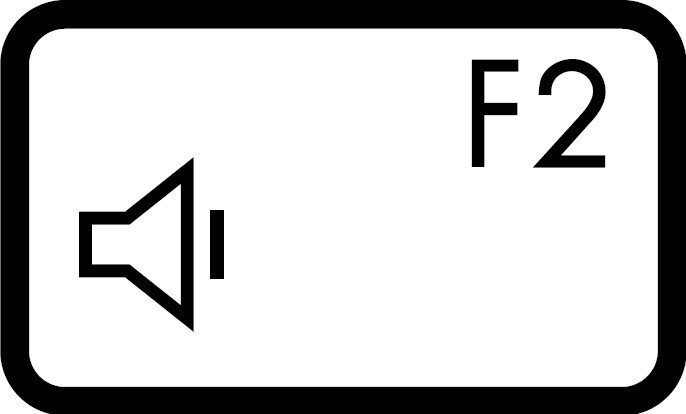 Biểu tượng phím F2 trên bàn phím laptop Asus Vivobook để vào BIOS