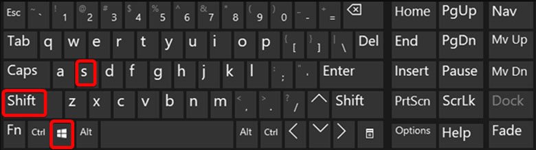Biểu tượng Snip &amp; Sketch xuất hiện trên màn hình laptop sau khi dùng phím tắt chụp màn hình