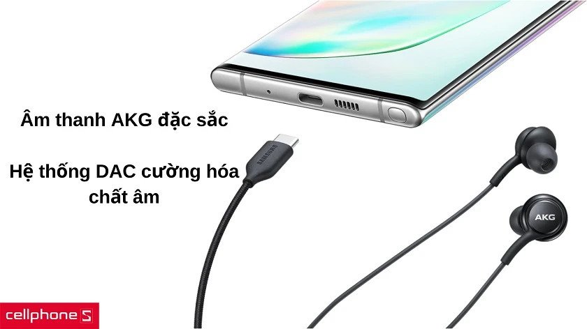 Bộ xử lý DAC tích hợp trên tai nghe AKG Type-C, nâng tầm chất lượng âm thanh kỹ thuật số, mang đến trải nghiệm nghe nhạc sống động.