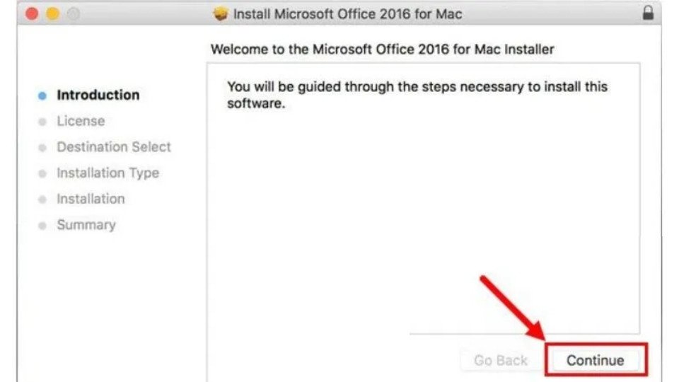 Bước 11 - Cài đặt Word 2016 cho Macbook