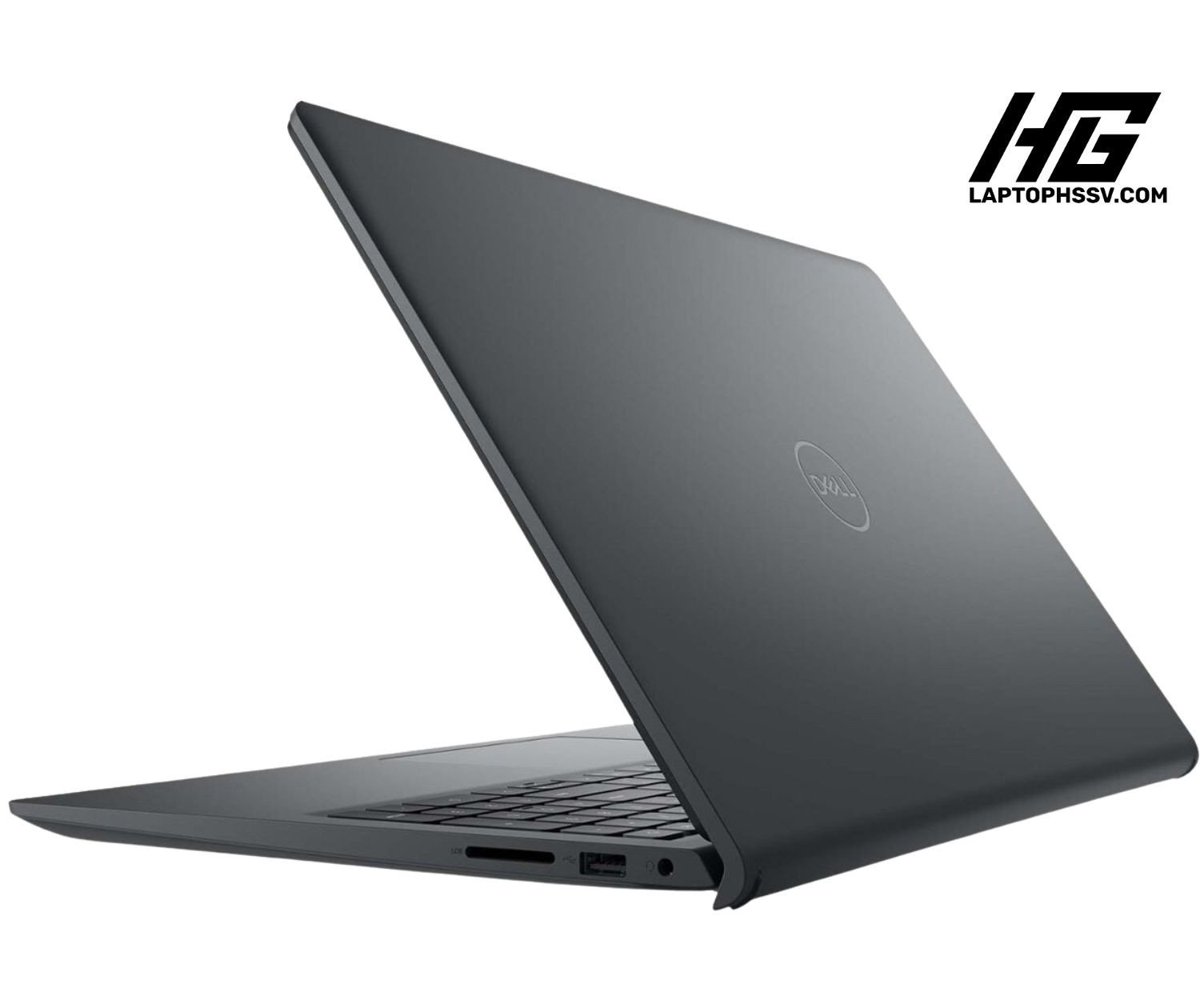 Các cổng kết nối đa dạng trên cạnh bên của Dell Inspiron 15 3520, bao gồm USB, HDMI, và khe cắm thẻ SD.