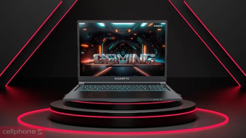 Các cổng kết nối và pin 54Wh trên laptop Gigabyte G6 MF-H2VN854KH