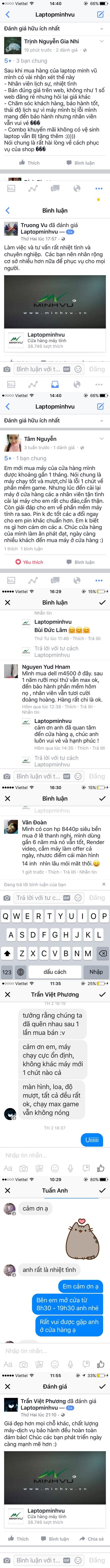 Các đánh giá thực tế của người dùng về trải nghiệm mua sắm tại Minh Vũ, khẳng định laptop Minh Vũ có uy tín không