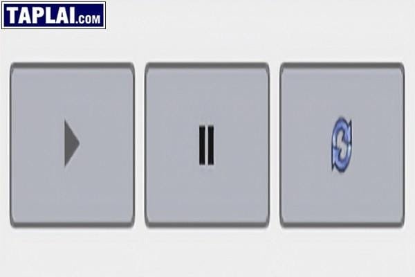 Các nút điều khiển cơ bản cho tình huống đang phát như tạm dừng, tải lại