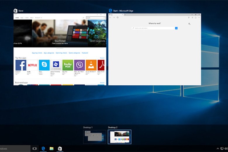 Các phím tắt trên laptop: Phím tắt màn hình ảo giúp đa nhiệm
