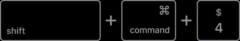 Cách chụp cắt màn hình laptop Mac với tổ hợp phím Shift Command 4