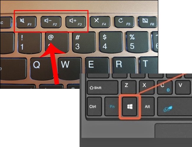 Cách chụp màn hình laptop Surface bằng phím Windows và nút giảm âm lượng