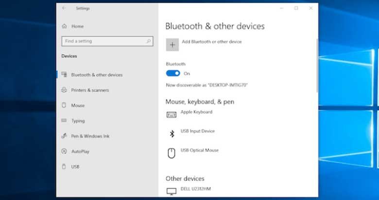 Cách chuyển file từ laptop sang điện thoại bằng bluetooth: Bật Bluetooth