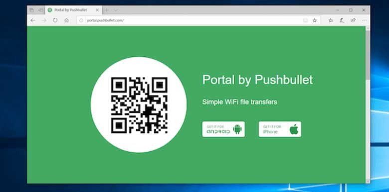 Cách chuyển file từ laptop sang điện thoại bằng wifi: Mã QR