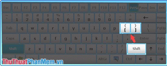 cach go dau ngoac vuong tren ban phim laptop nhan hai lan