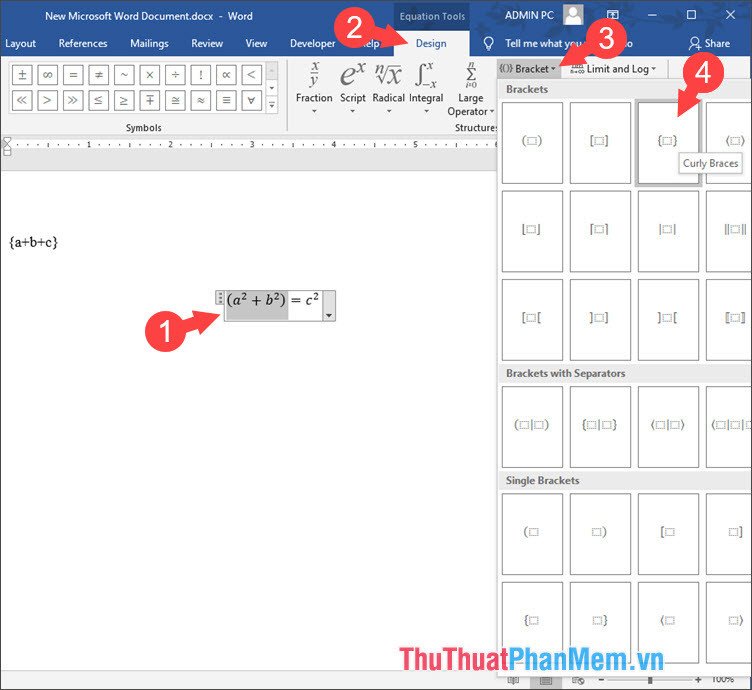 cach go dau ngoac vuong tren ban phim laptop trong equation