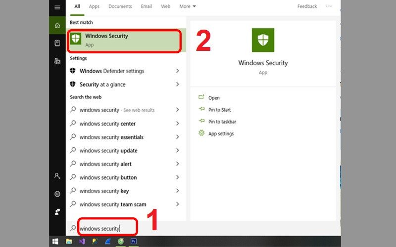Cách mở Windows Security để diệt virus trên laptop