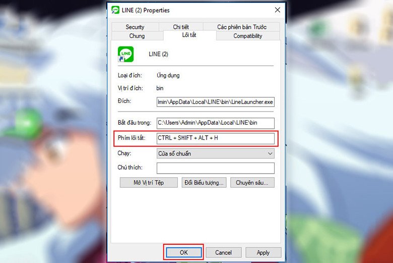 Cách tạo phím tắt trên laptop cho ứng dụng bước 3
