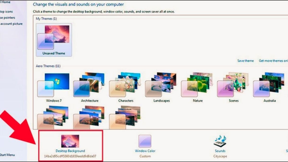 Cách thay đổi ảnh nền laptop 14 inch trên Windows