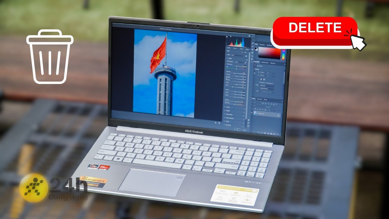 Cách xoá tệp trên laptop vĩnh viễn