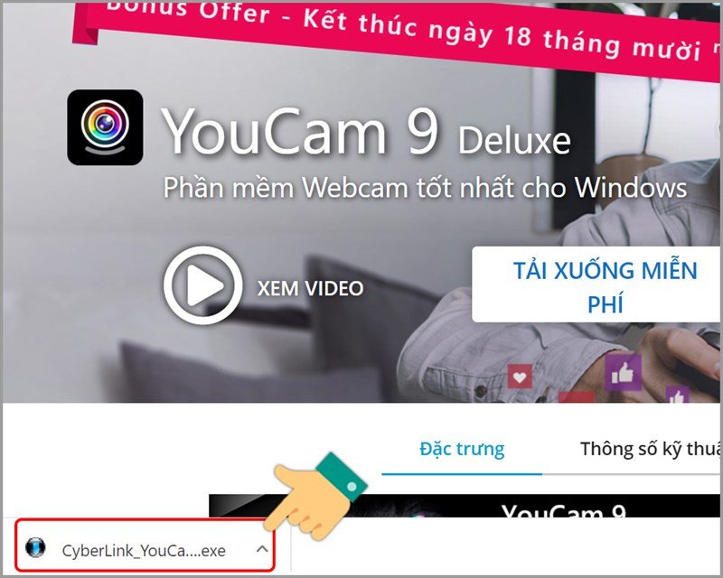 Cài đặt CyberLink YouCam để vào camera trên laptop