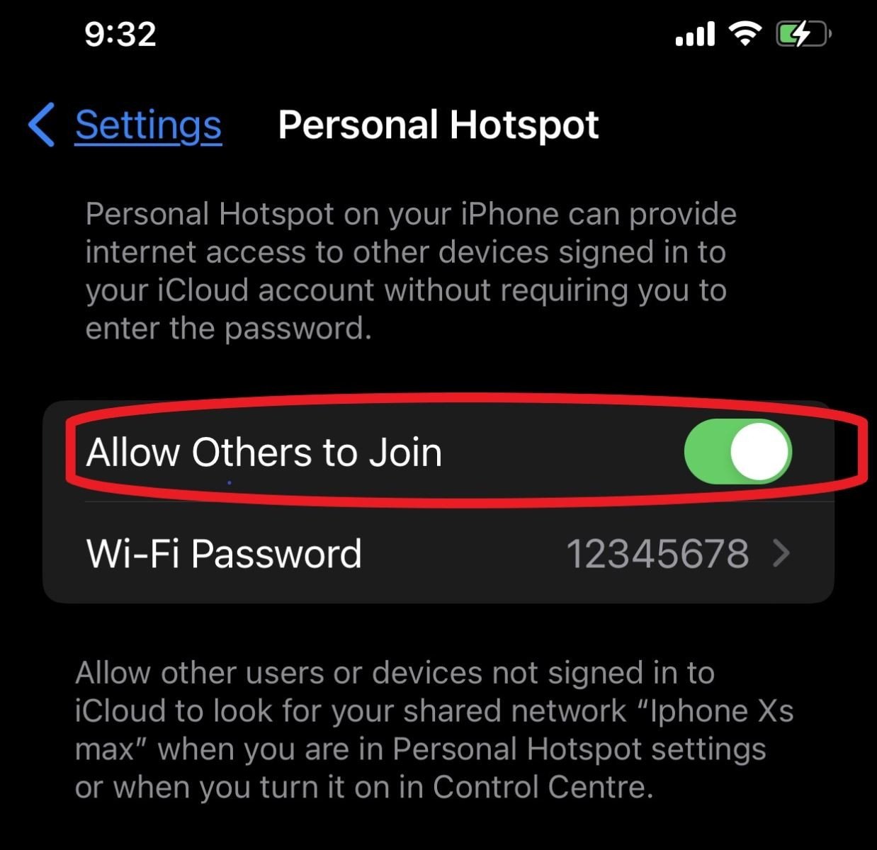 Cài đặt điểm truy cập cá nhân trên iPhone