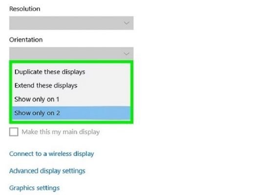 Cài đặt hiển thị đa màn hình trên Windows