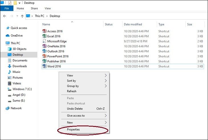 Cài đặt hiển thị trên máy tính không có Graphics Option