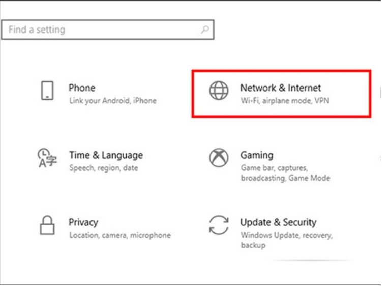Cài đặt mạng và Internet