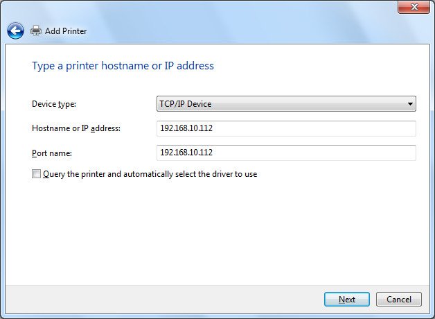 Cài đặt máy in Ricoh bằng cách chọn The printer that I want isn't listed